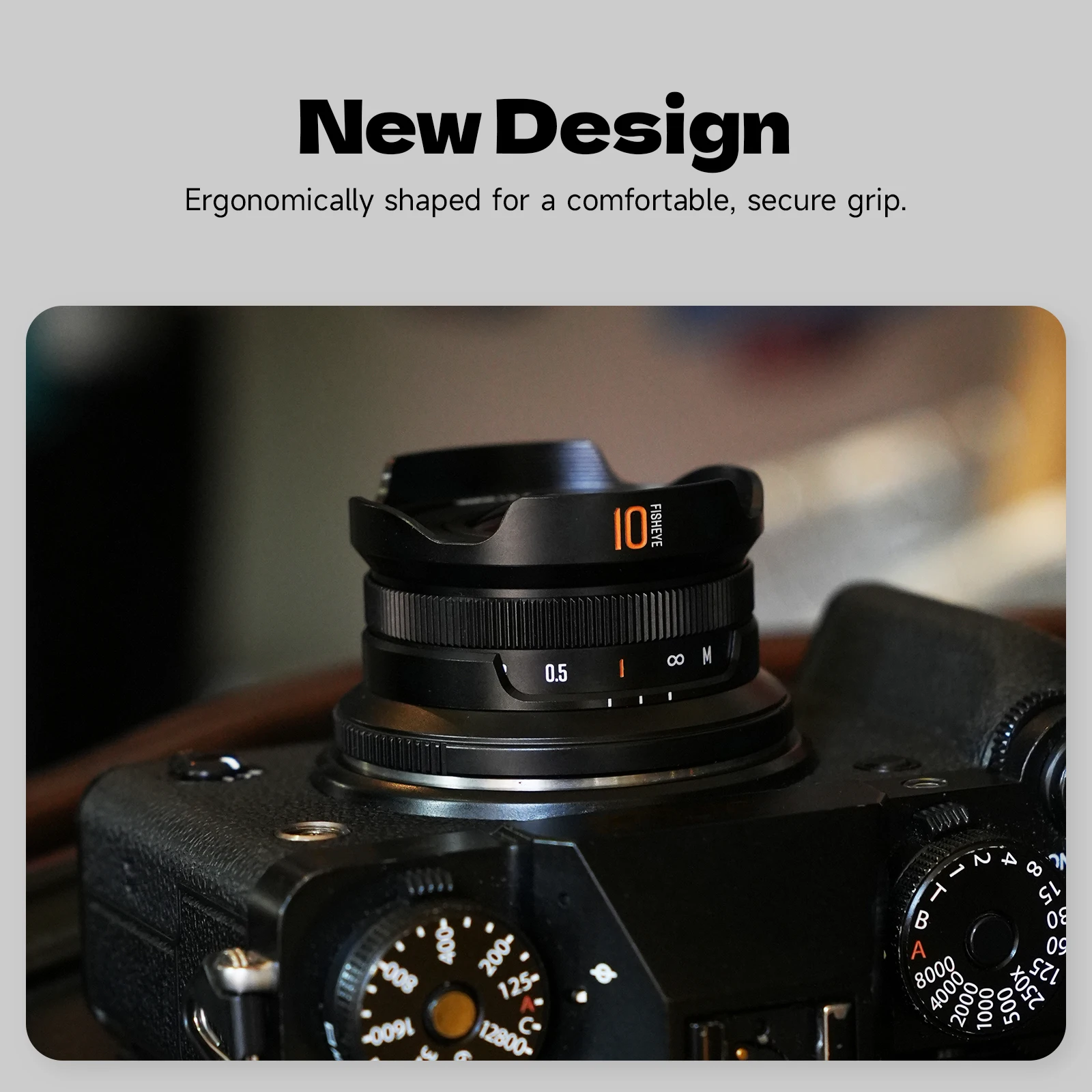 Brightin Star 10mm F5.6 II Fisheye Wide Angle APS-C Mirrorless Camera Lens for M4/3 Canon EF-M EOS R Sony E Nikon Z Fuji XF DSLR