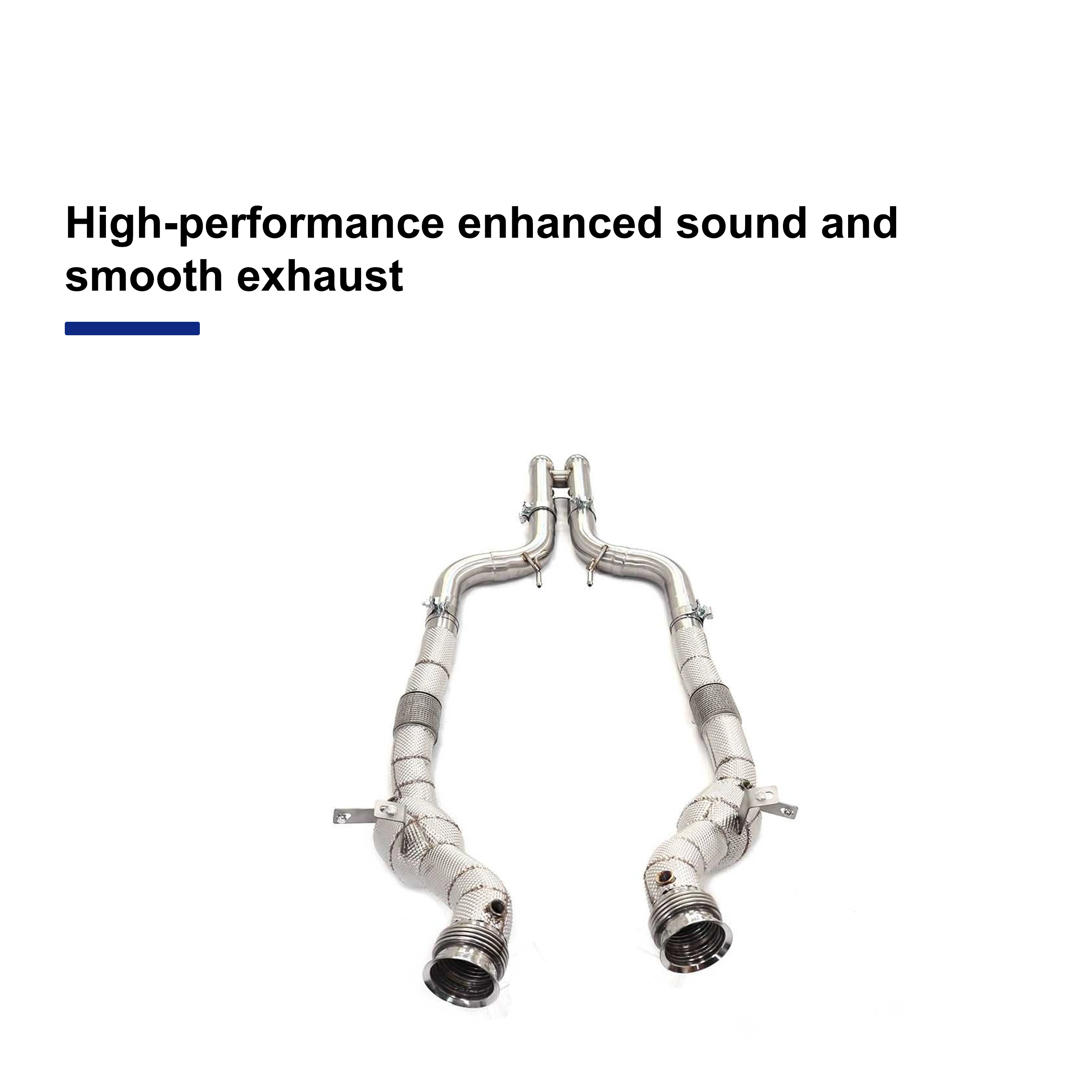 ACE Auspuffrohr Downpipe für Mercedes-Benz AMG W221 S500 S600 5.5T Hochwertige SUS304 Auspuffanlage mit Katalysator – Detail 8
