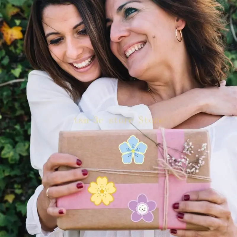 adesivi per sigillare fiori, etichette autoadesive da 1,5 pollici per imballaggi, forniture per anniversario matrimonio