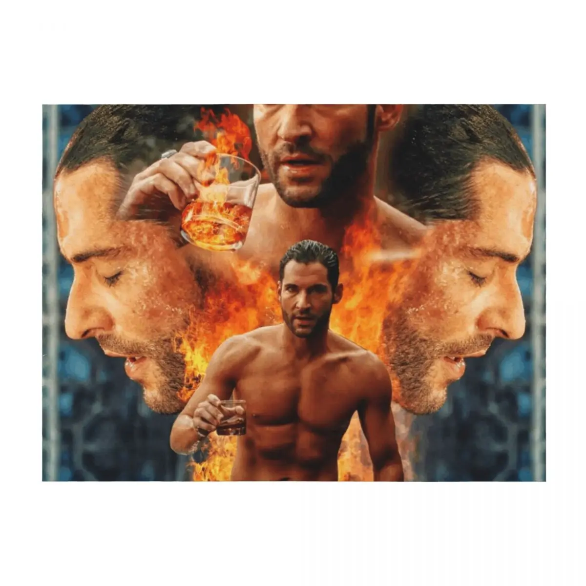 Tom Ellis - Lucifer is Risen Throw Blanket Bed Fashionable Tourist Thermal funny gift Blankets