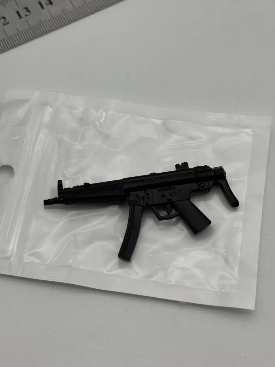 1/6 مقياس سلاح عمل الشكل الملحقات نموذج دمية 1/6 الجنود الملحقات 1 إلى 6 مايكرو لكمة MP5 MP5K نموذج بندقية سوداء