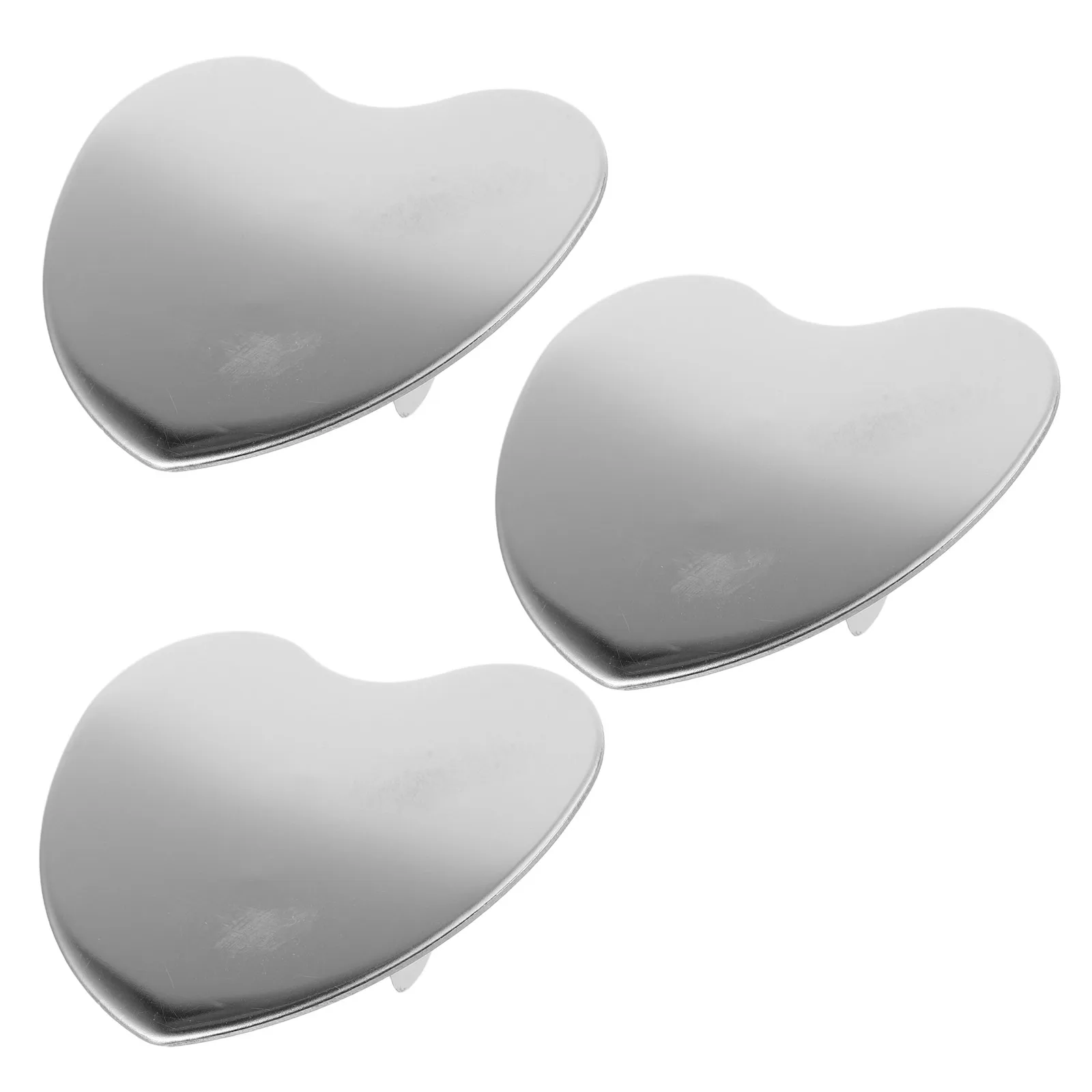 

Stainless Steel Heart Mini Makeup Mirror Mixing Palette Portable Lightweight for Eyeshadow Lipstick Car Paint