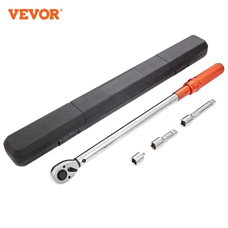 

VEVOR Mechanical Torque Wrench Set Precision Pointer Hand Tools 1/2" 1/4" 3/8" Torque Wrench Mechanical Workshop Car Repair Tool