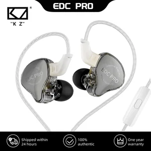 新しいKZ EDCPRO HIFIベストインイアイヤーワイヤードイヤホン高感度高ダイナミックドライバースポーツヘッドフォン取り外し可能なオーディオケーブル 12ベストセールスMoondrop Quarks -3