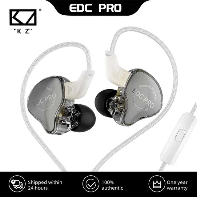 NOWOŚĆ KZ EDCPRO HIFI Najlepsze przewodowe słuchawki douszne o wysokiej czułości i dynamicznym sterownikiem Sportowe słuchawki z odłączanym kablem audio