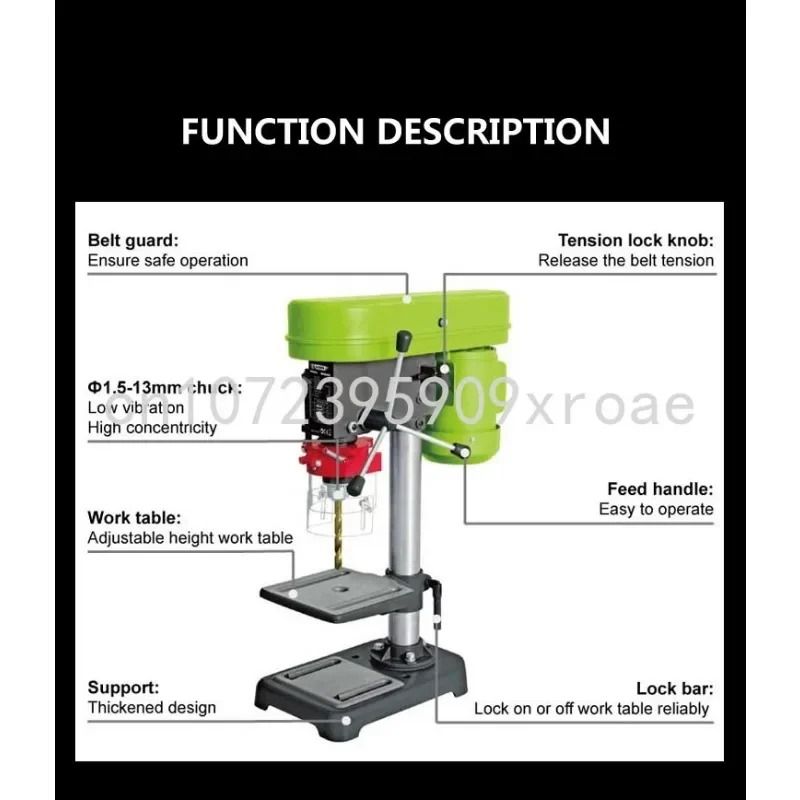 Mini 350w 13mm desktop electric drilling rig bracket suitable for drilling machines