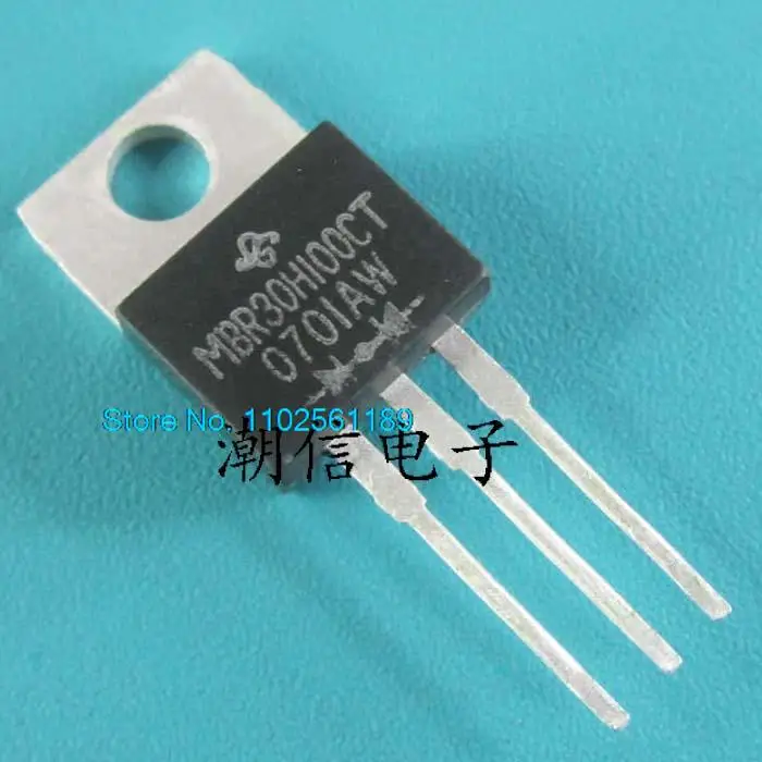 10PCS/LOT  MBR30H100CT  30A 100V
