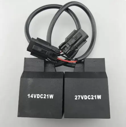 

for HYUNDAI excavator R210/215/225/275/305/335-7-9 Pilot safety locking solenoid valve coil 12V 24V 14V 27V