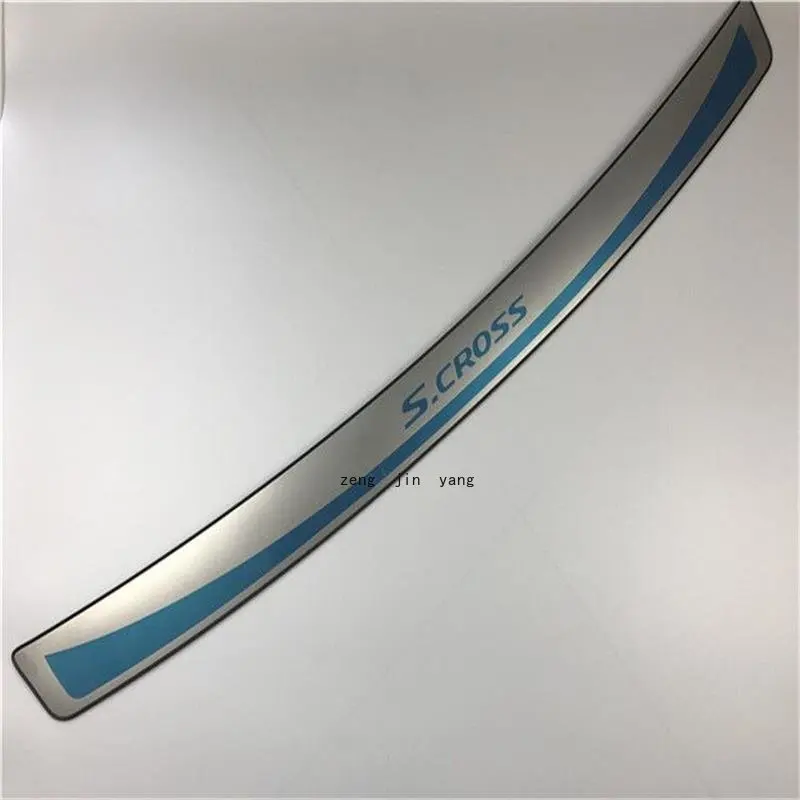 For Suzuki SX4 S-Cross Lip on Bumper Car Protector Door Sill Scuff Plates Scuff Plate Scuff Plate Accessories Stainless Steel