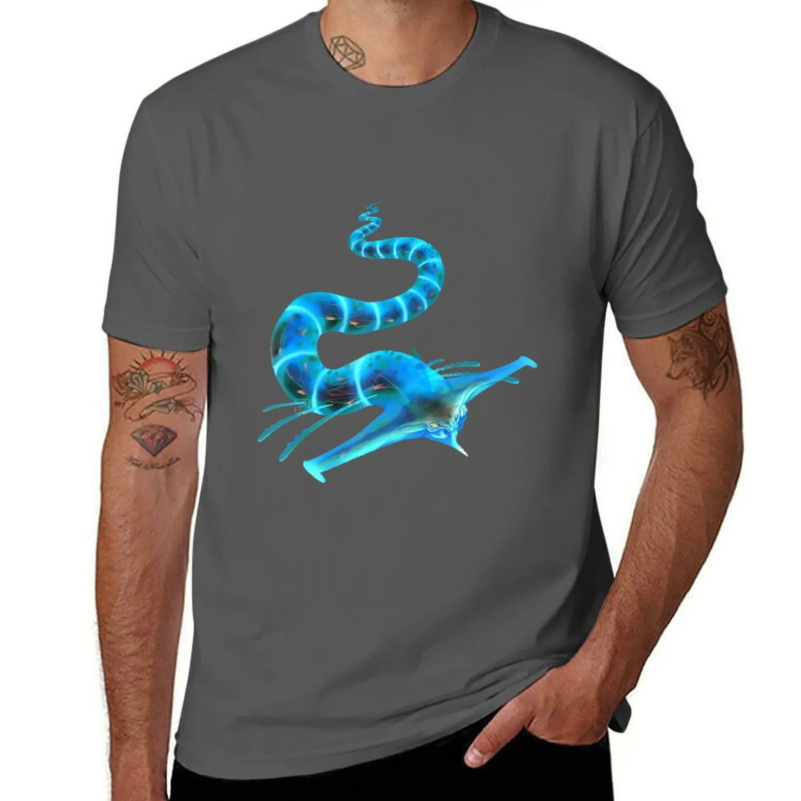Subnautica T-Shirt Work Daily Short Sleeve Top
