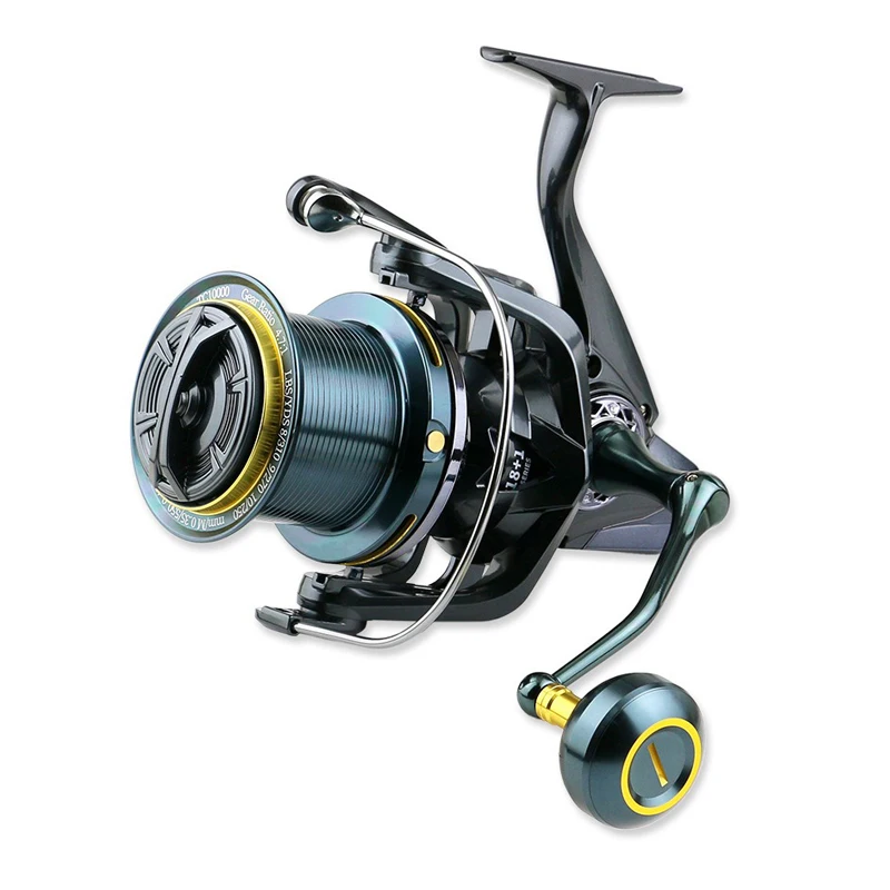 

Long-Distance Beach Fishing and Sea Fishing European-Style Fishing Reel All-Metal 10000-14000 Type Sea Rod Fishing Reel Screw-In Fishing Reel Guide Rod Structure