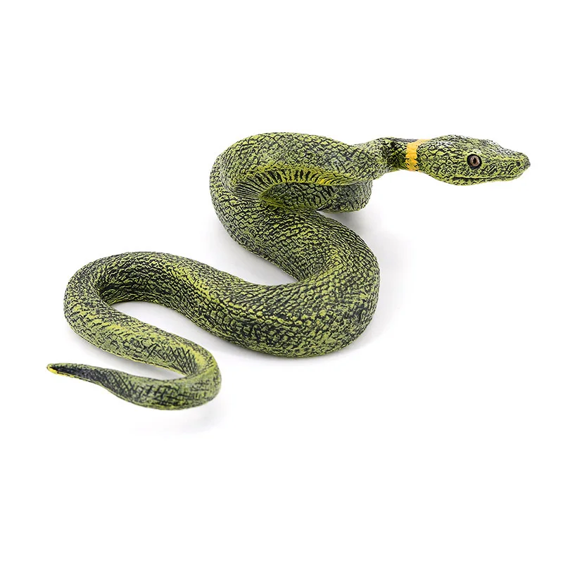 Amazon Hot Sale Simulation Wildlife Model Reptile Python Anaconda Snake Children's Cognitive Tricky Toys