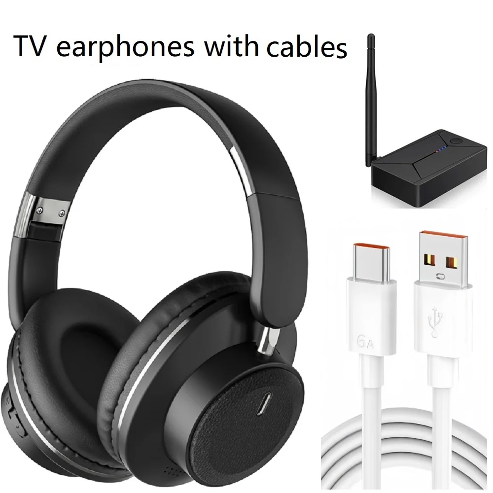 

Беспроводные ТВ-наушники Bluetooth 5.0 USB-адаптер Стерео Android Складные наушники для шлема с микрофоном для Samsung TYP-C TV PC Music