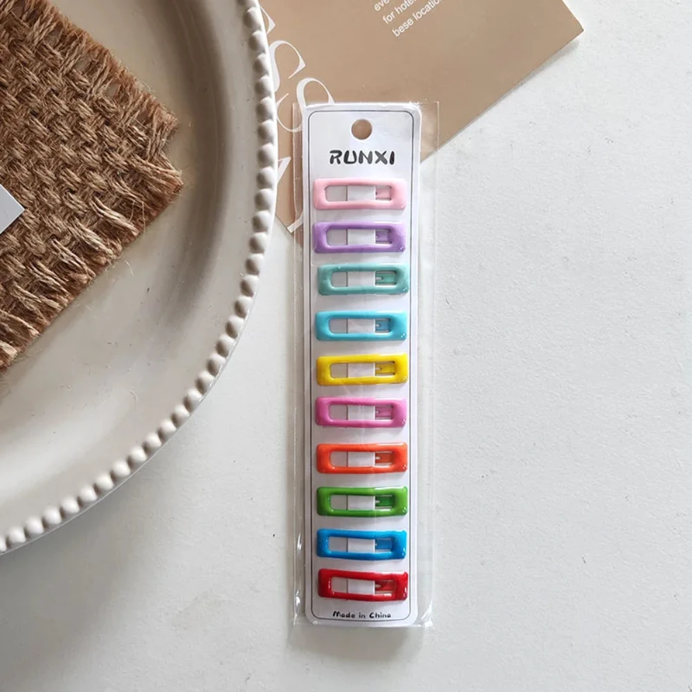 10pc Korean Cute Colorful Mini BB Hairpin Hair Claw Clips Grips for Girls Kids Child Gift Hair Pet Accessories Headband