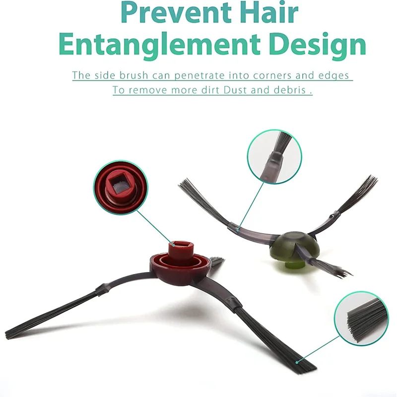 قطع غيار لـ Ecovacs Deebot OZMO T9 T8 T8 Max T8 AIVI T5 & N8 N5 Series جهاز آلي لتنظيف الأتربة الملحقات