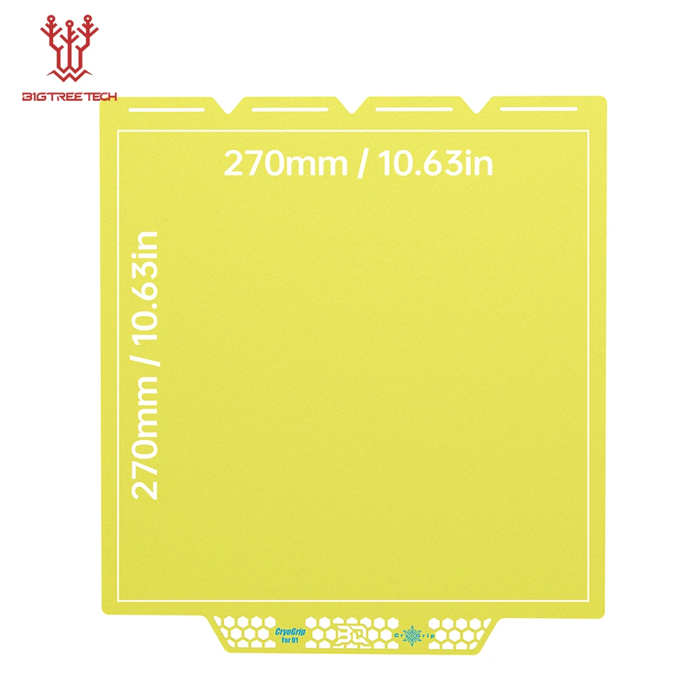 BIGTREETCH Panda Bouwplaat voor Snapmaker U1 3D-printer Dubbelzijdig afdrukken 270x270mm Staalplaat Heatbed