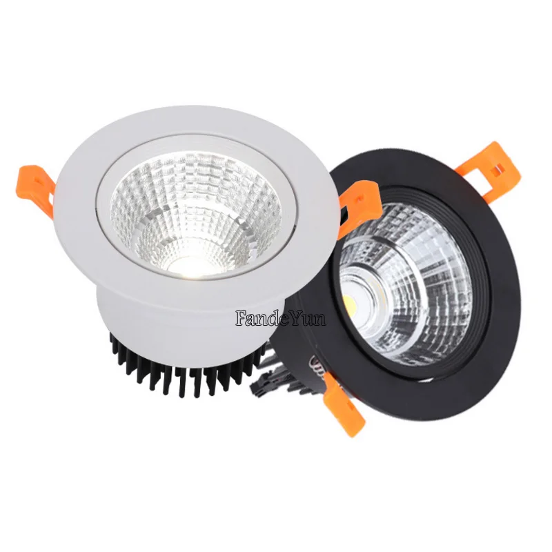 

LED Downlight AC85-265V Spot Three colors 3W 5W 7W 9W 12W 15W Recessed in LED Ceiling Downlight Light Cold Warm white Lamp