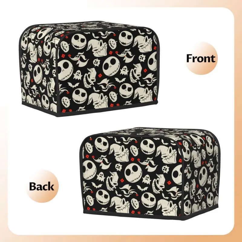 Halloween 2 Slice/4 Slice Toaster Bakeware Cover Protector Dustproof Kitchen Clean Tools Organizer