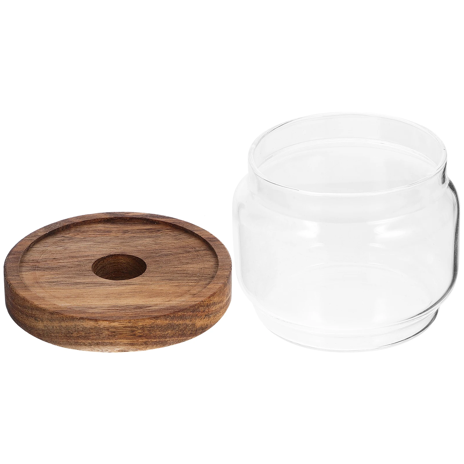 

Beech Storage Tank Kitchen Jar Food Containers Sealed Airtight Pot Wood Canisters