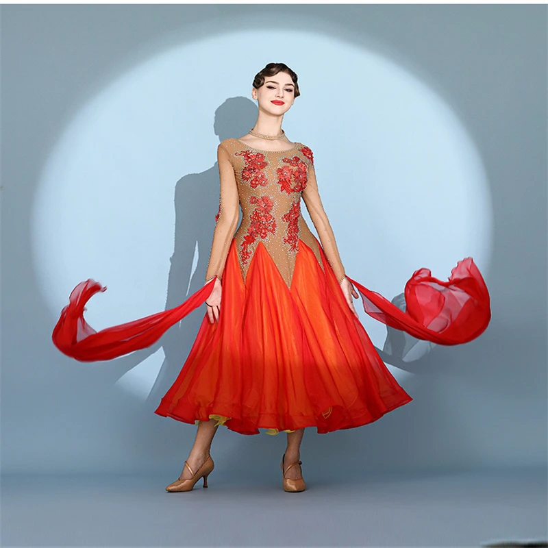 ODBD1281 Abito da competizione per sala da ballo da donna di usura di prestazioni di alta qualità di vendita calda