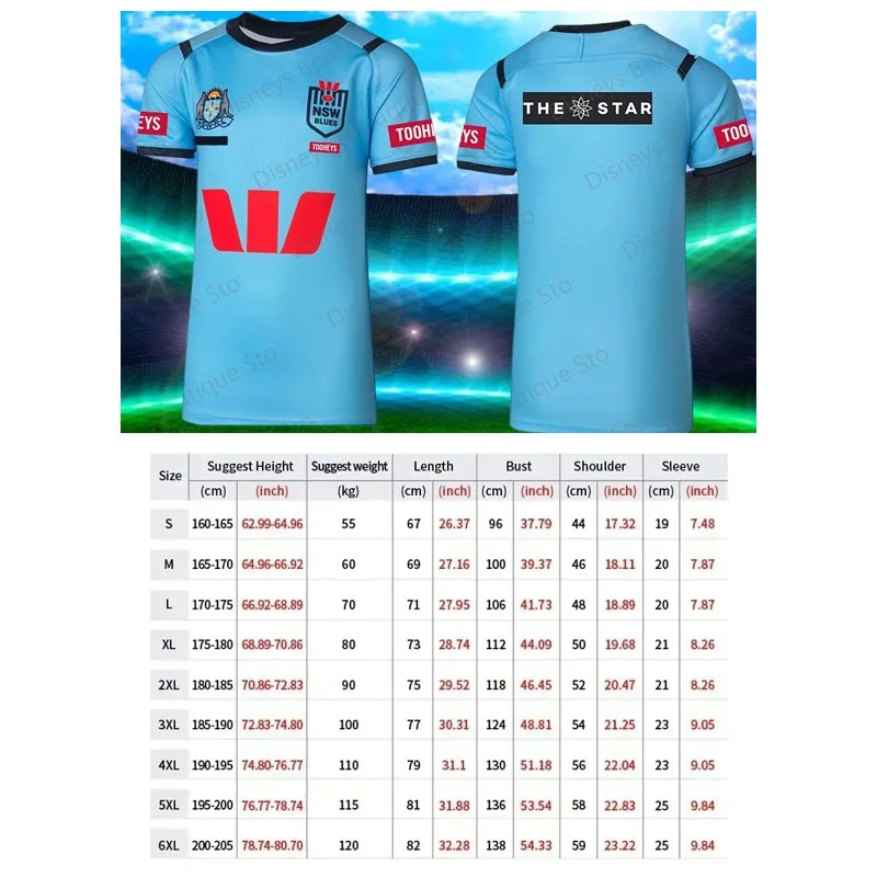 

2025 Australian NRL New South Wales Blues Team Uniforms Jerseys Adult Mountaineering Cross-country Running Drifting Clothes