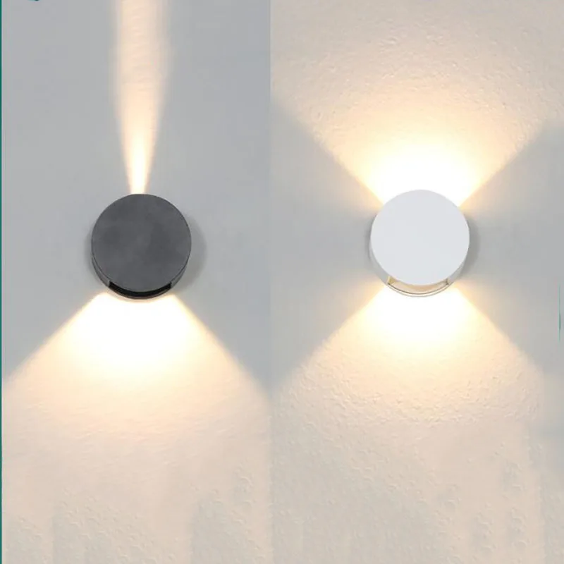 Lámpara LED de pared para exteriores, luz moderna impermeable IP65, para porche, villa, jardín, patio, exterior, interior, dormitorio, sala de estar