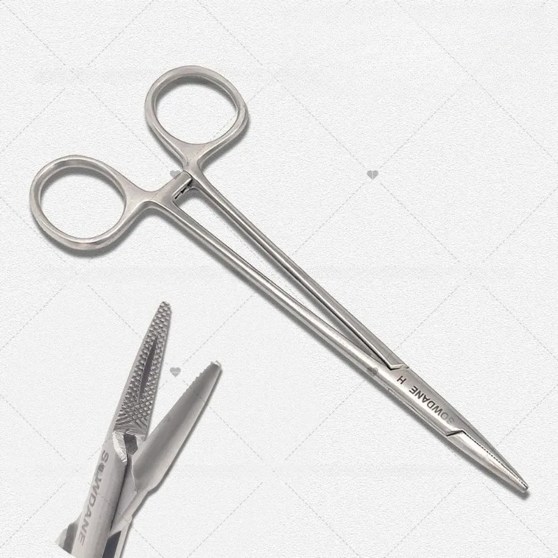 1pcs Lab Orthodontics Mathieu Needle Holder Forcep Laboratory Tool Fine Beak Plier Ortho Instrument 14cm