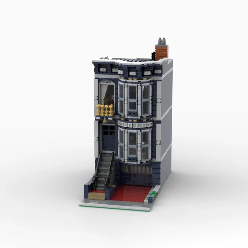 1812 pièces MOC maison de ville victorienne modèle modulaire blocs de Construction Construction assembler bricolage idée cadeau de noël enfants jouet anniversaire