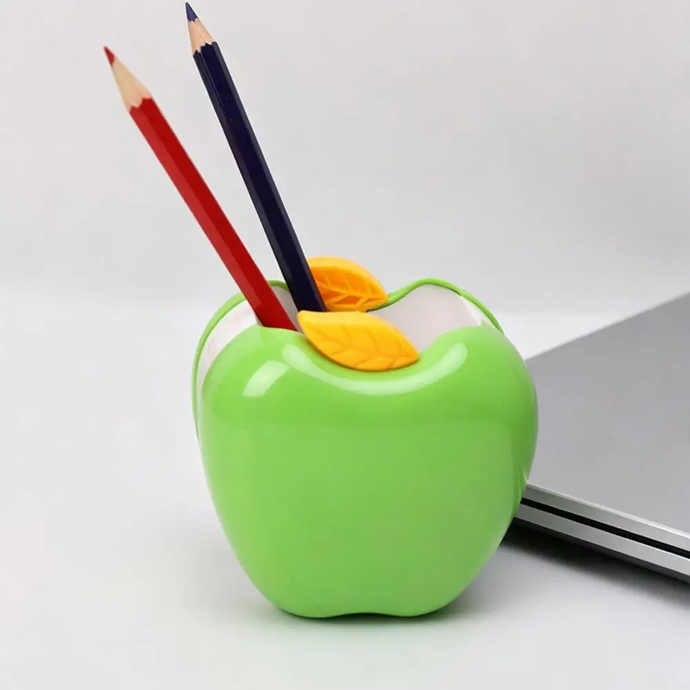 Desk Accessory Fruit Shape Pen Holder Capacity Desktop Organizer Decorative Stationery Container Box for Home Office Classroom