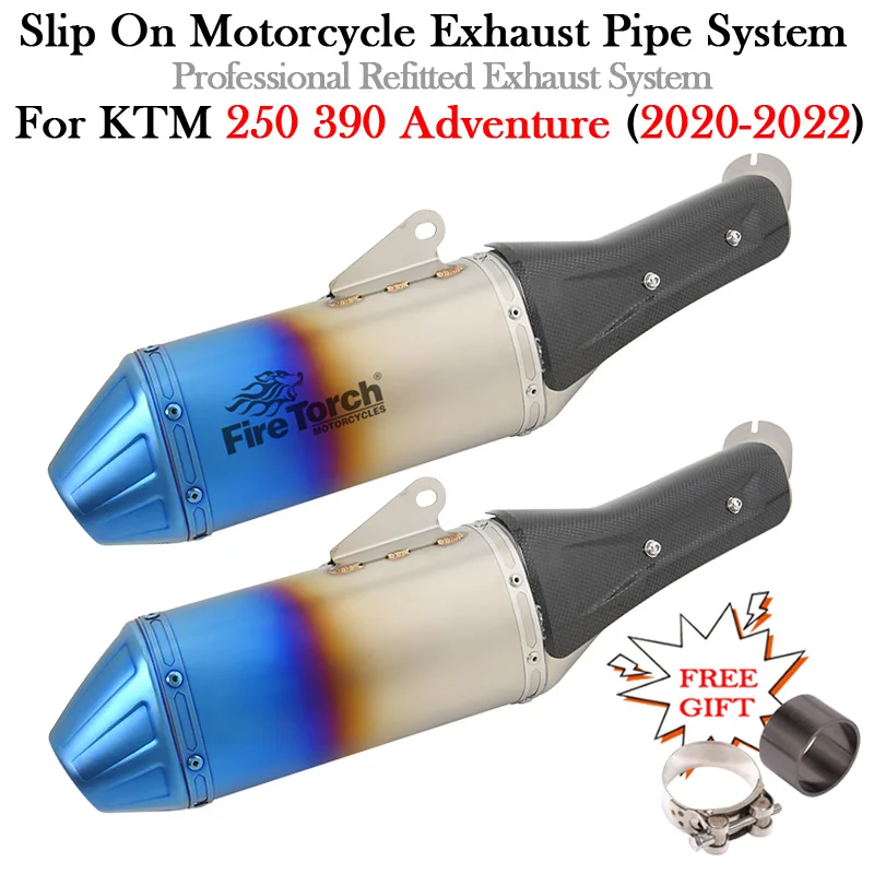 

Slip On Motorcycle Exhaust Middle Link Pipe Modify Escape Moto Muffler For KTM 250 390 KTM390 KTM250 Adventure 2020 2021 2022