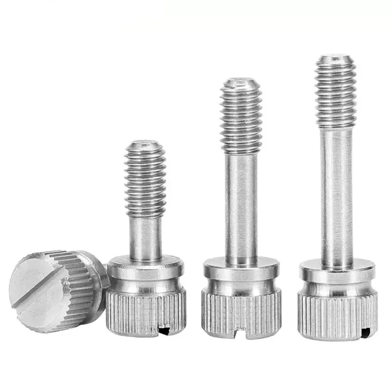 M2 M2.5 M3 M4 M5M6M8 GB839 304 Stainless Steel Slotted Hand Screw Hand-Tighten Anti-loosening Captive Knurled Thumb Bolt