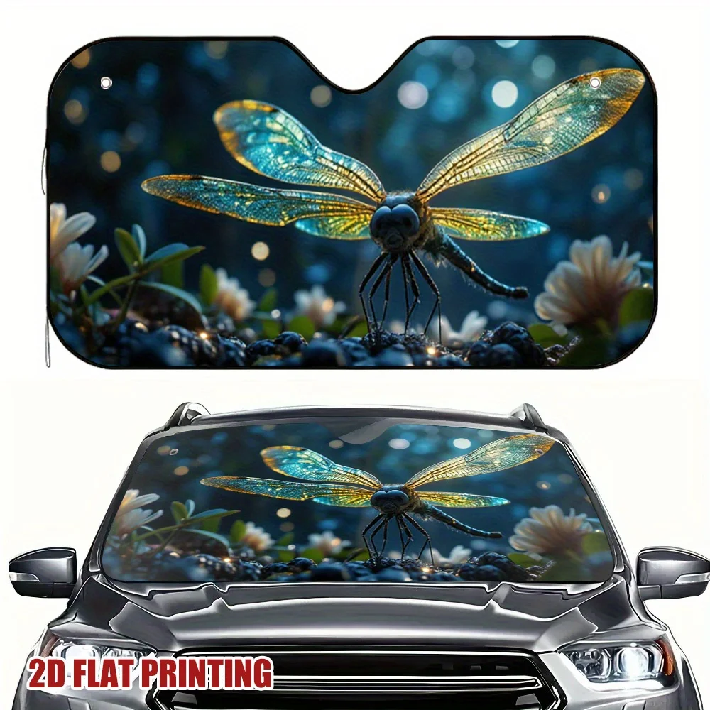 1pc Magical Dragonfly Car Sunshade Suitable for Quick Pickup to Long-distance Turns UV Protection Keeps the Car Interior
