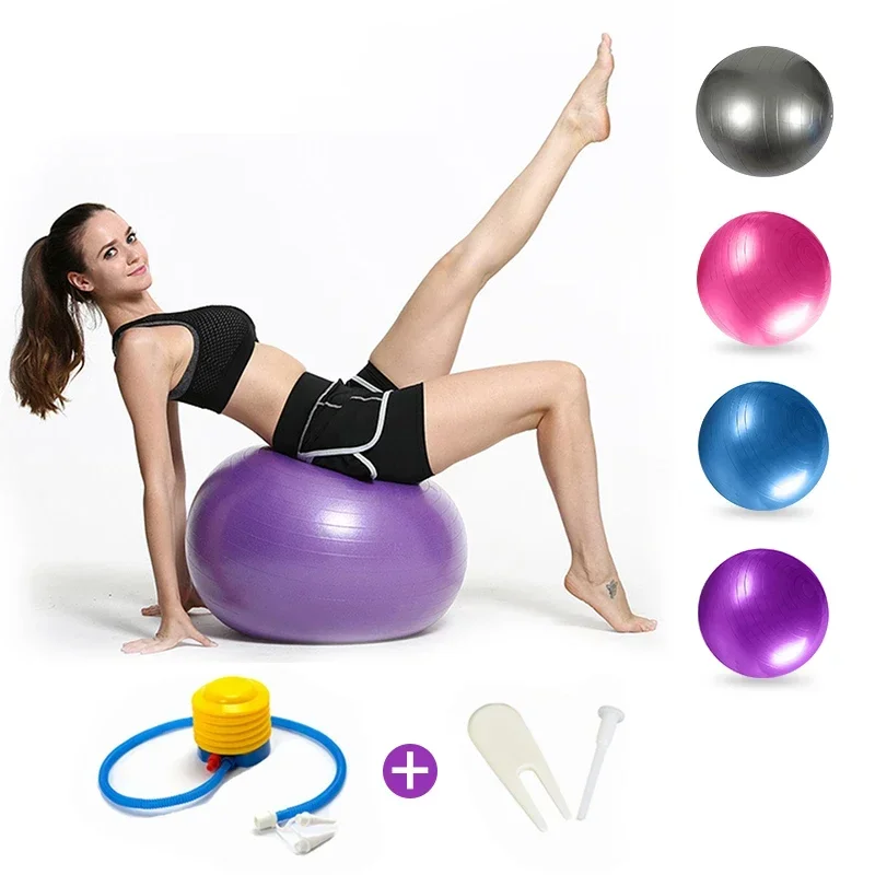 Wholesale colorful Professional exercise gym fitness massage balance anti burst pvc yoga ball 65cm 45cm 55cm 75cm 85cm