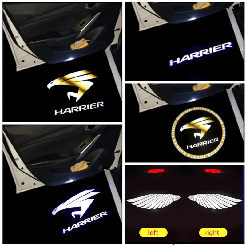 

2Pcs LED Car Door Light For Harrier 30 60 XU30 XU60 2003 2004-2015 2016 2017 2018 2019 2020 2021 2022 Projector Auto Accessories