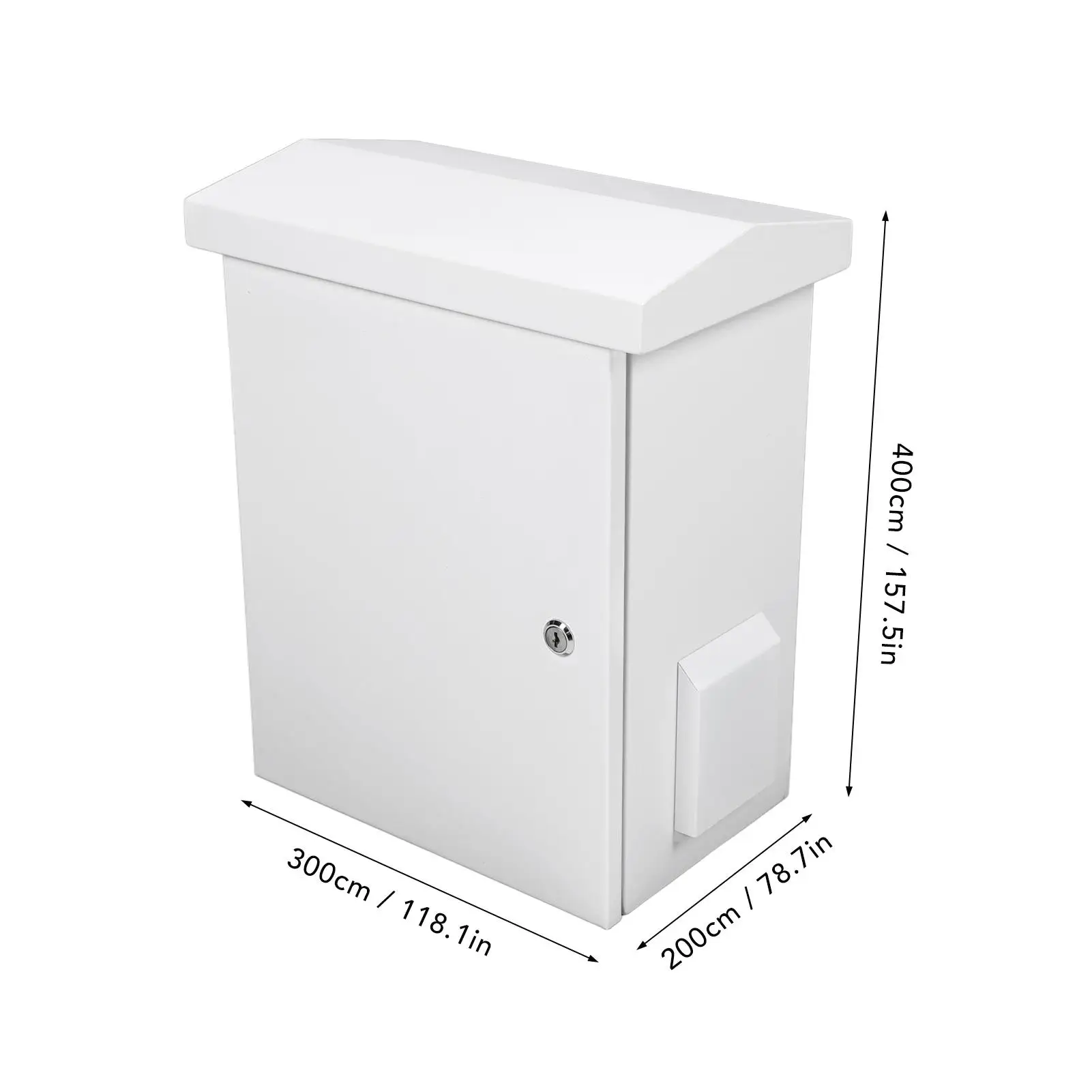 في الهواء الطلق مقاوم للماء الغبار صندوق وصلات كهربائية علبة توزيع الطاقة 400x300x200 سنتيمتر الصلب المجلفن 12 المجلفن