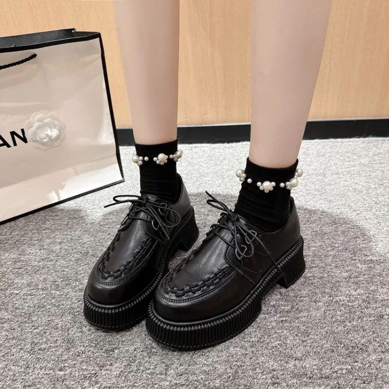 

2026 Hot selling NEW Fashion High Heels Loafer Shoes Platform Elegant Toe Women's Pumps Heeled Shoes Ladies