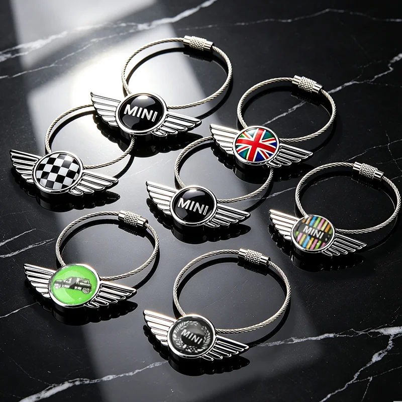 Car Keyring Key Holder Pendant for Mini JCW F54 F55 F56 F60 R50 R52 R53 R56 R57 R58 R60 CLUBMAN COUNTRYMAN Sticker Decoration