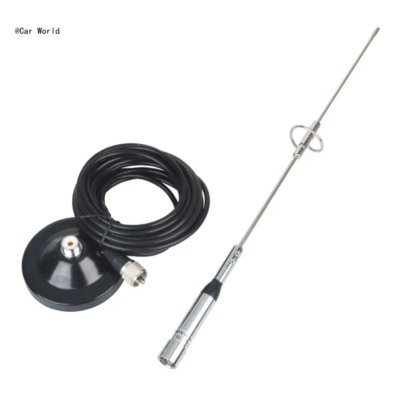

6XDB Антенна VHF/UHF (144/430 МГц) с магнитным креплением PL259 для автомобильной мобильной радиосвязи 2,15/3,0 дБи, антенна с