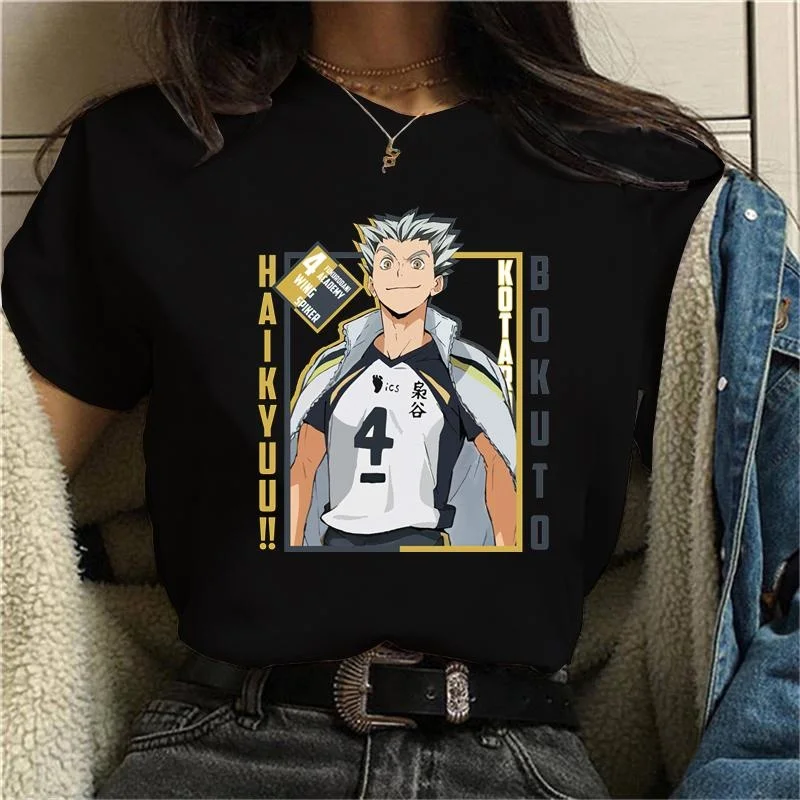 NEW Anime Kotaro Bokuto Graphic Print T-Shirts Women Fashion Anime Harajuku Tee Shirt Streetwear Casual Loose Crew Neck T-shirt