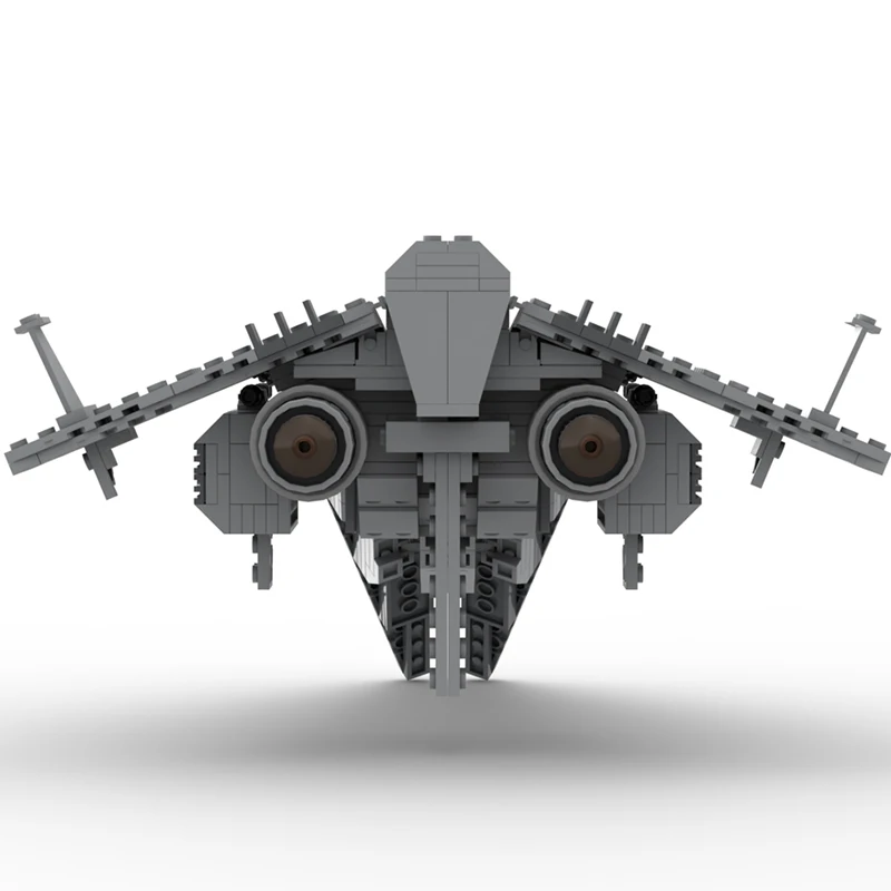 488 pz MOC Gladiatore-classe assalto combattente Stella grigia Battaglia Building Blocks Regalo di Natale Piattaforme di lavoro di squadra Pensiero di design