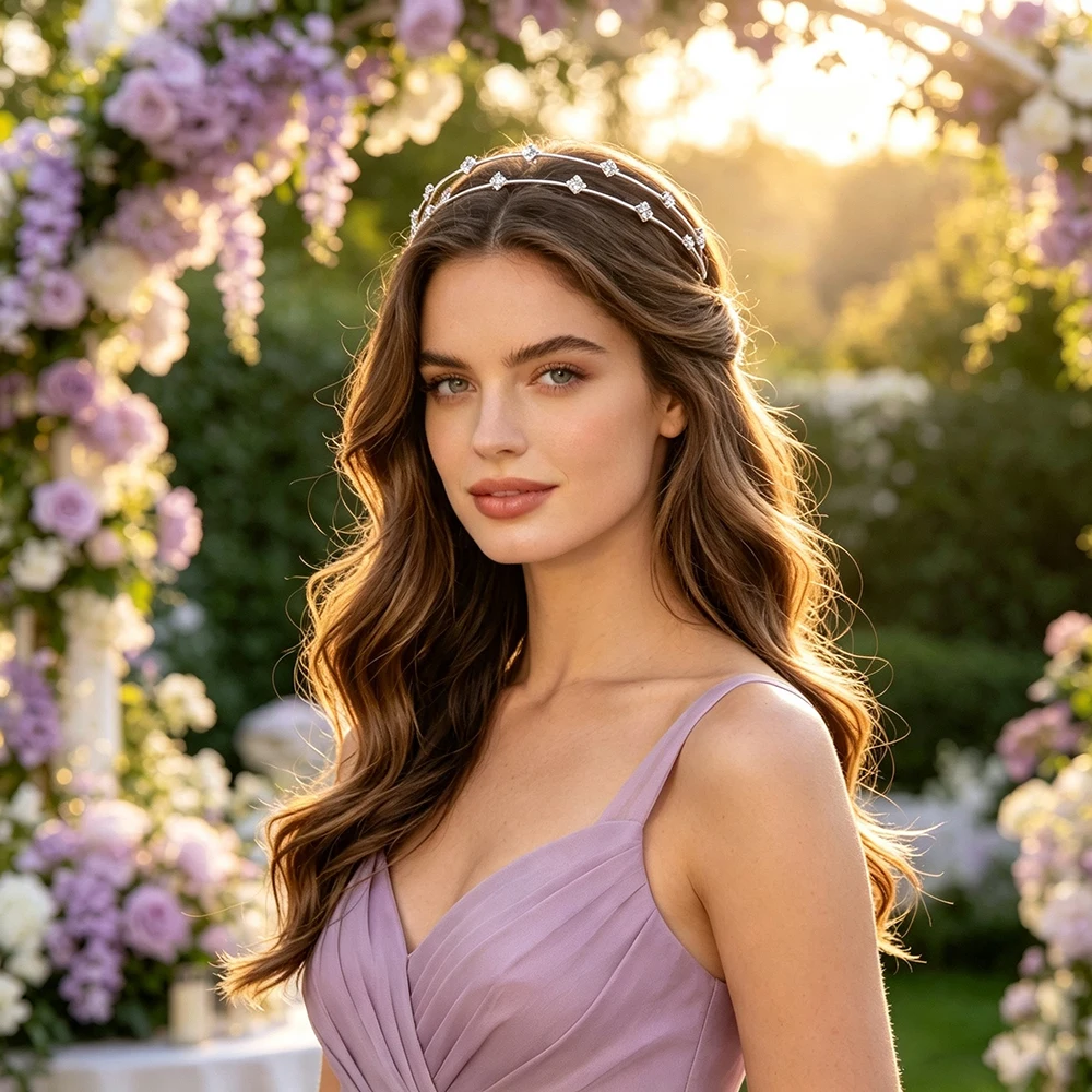 2026 Cross-border Minimalist and Elegant Headband: Alloy Headpiece for Everyday Wear, Parties and Performances
