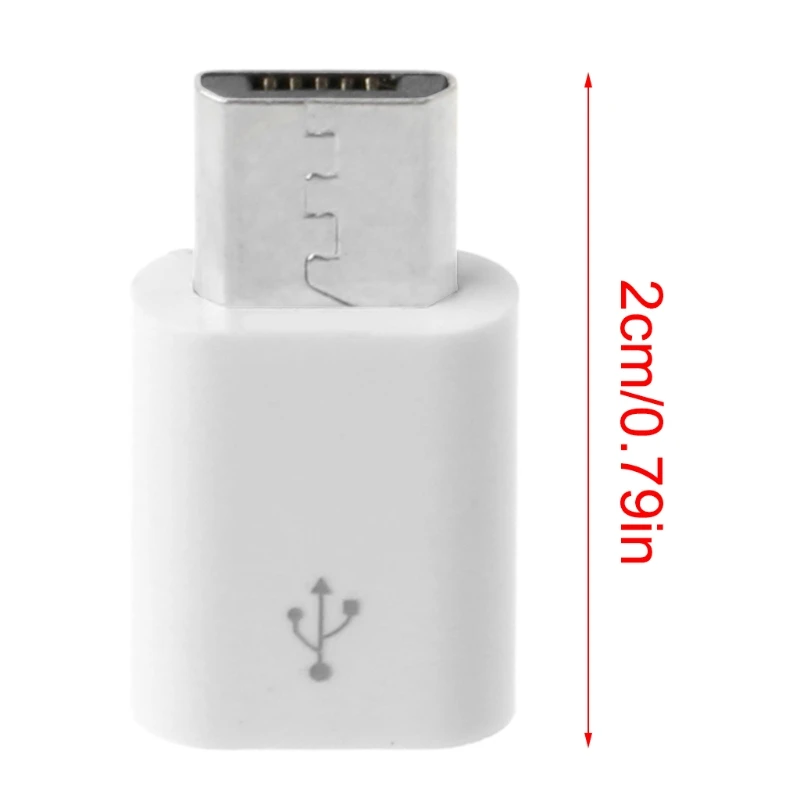 O carregamento tipo C conecta o carregador micro USB USB C fêmea adaptador USB macho