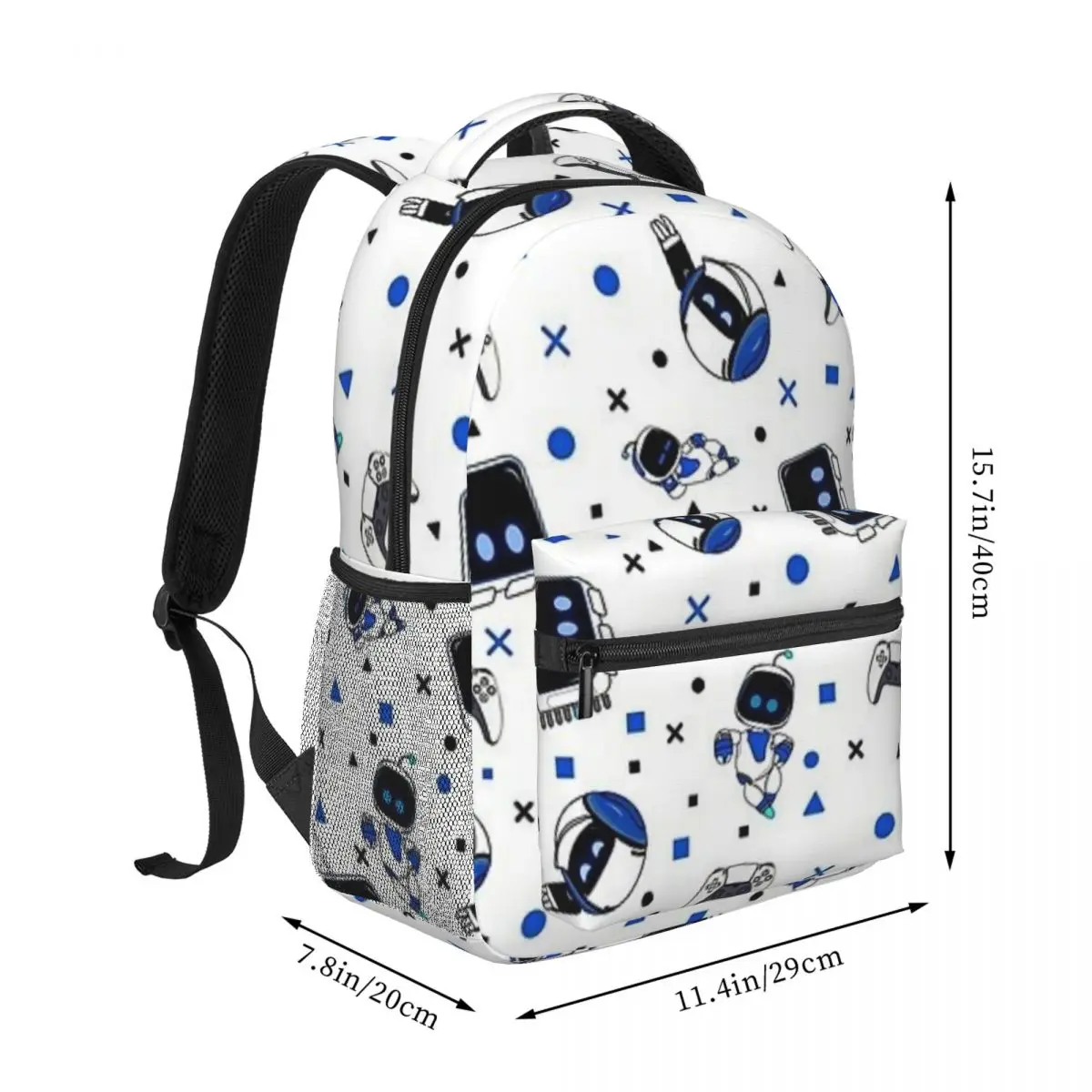 Astrobot And Friends Backpacks Teenager Bookbag Students School Bag Travel Rucksack Shoulder Bag