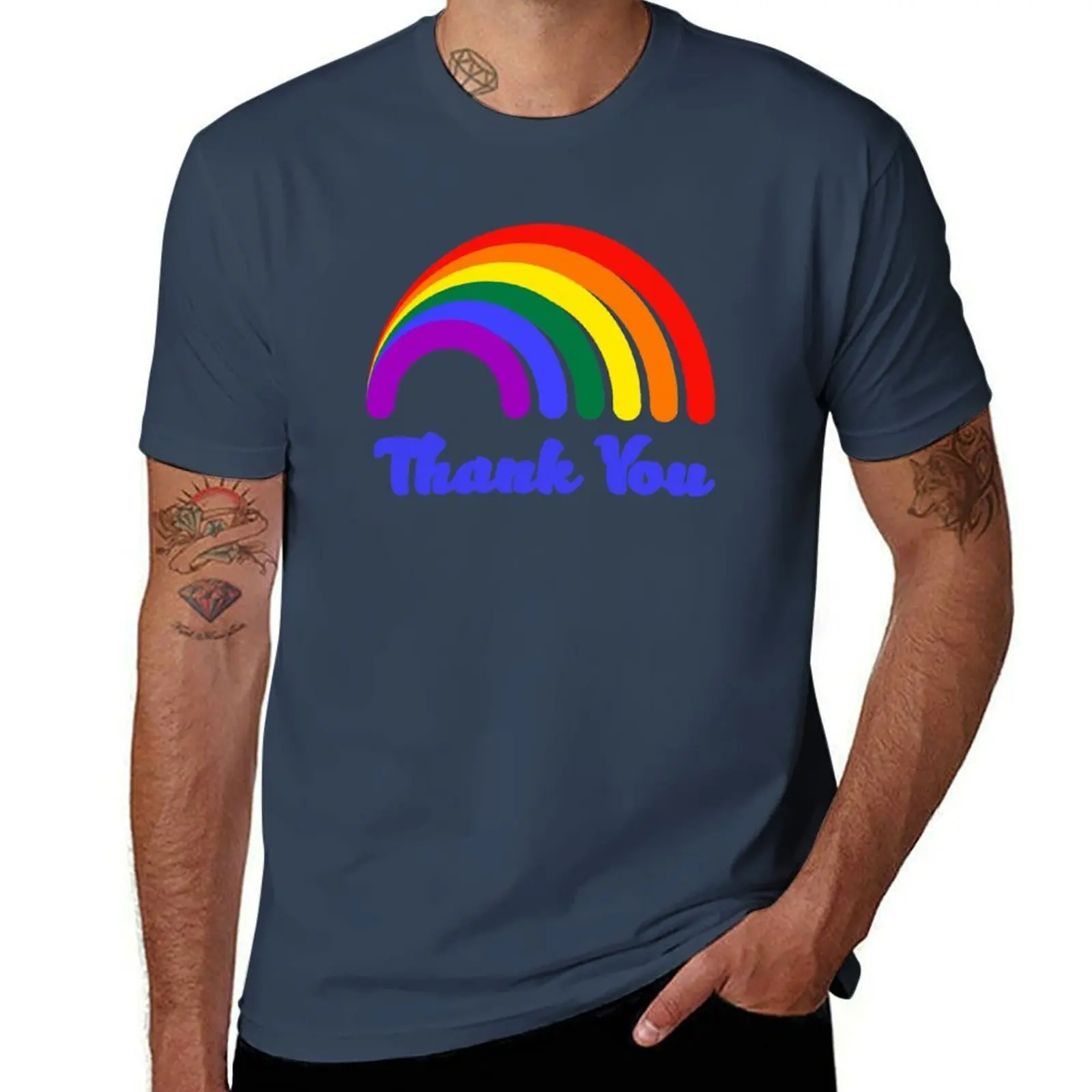 

Thank You Rainbow Support T-Shirt g man t shirts for men printed t shirts for man T-Shirt