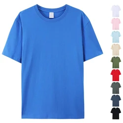 Plain 100% Cotton T Shirt Men High Quality Wholesale Short Sleeve T-shirts Unisex Crew Neck Tshirt For Men Playeras De Hombre