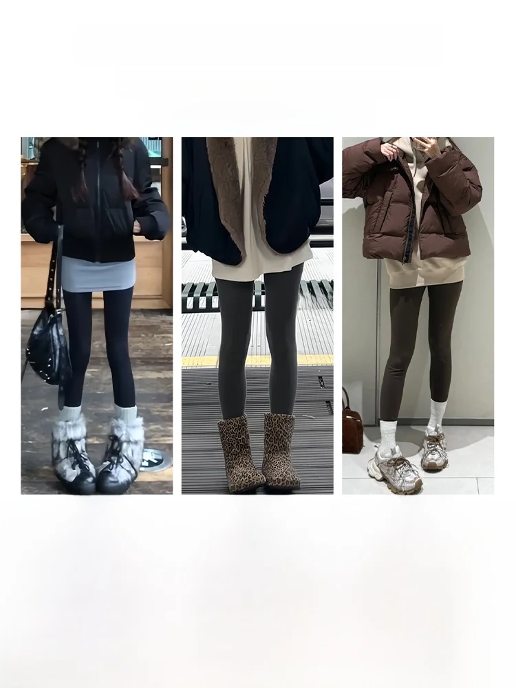Bla Fce 라이닝 아크스킨 요가 팬츠 여성용 겨울용 힙업 타이츠 하이웨이스트 롱 팬츠 캐주얼 웨어