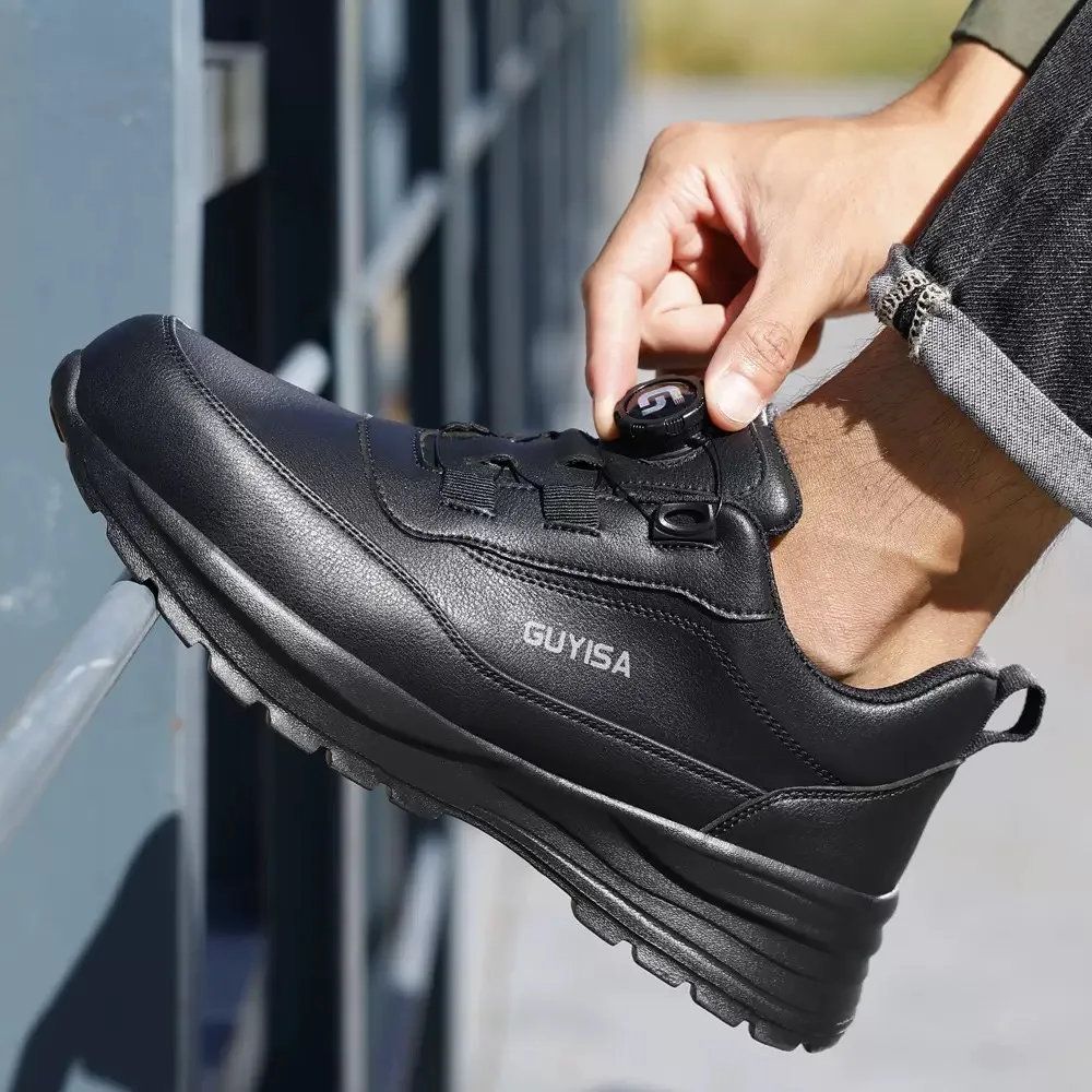 New men's safety shoes anti-puncture anti-smash steel clad shoes safety shoes lightweight work protective shoes