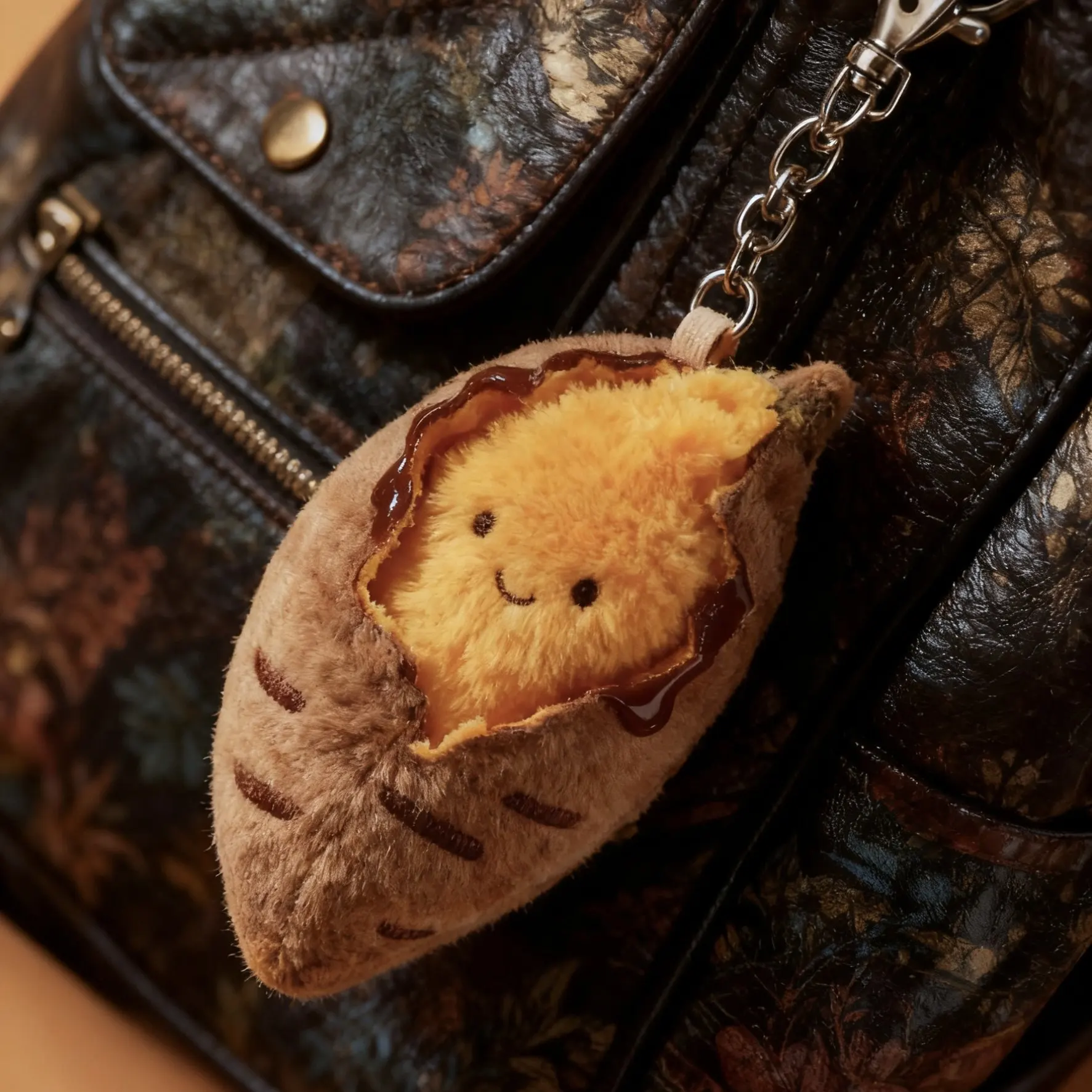 Szczęśliwej Zimy! Dziergana, wypchana pluszowa zawieszka w kształcie słodkiej ziemniaczki, kreatywna, urocza, pluszowa lalka ziemniaczka, prezent urodzinowy.