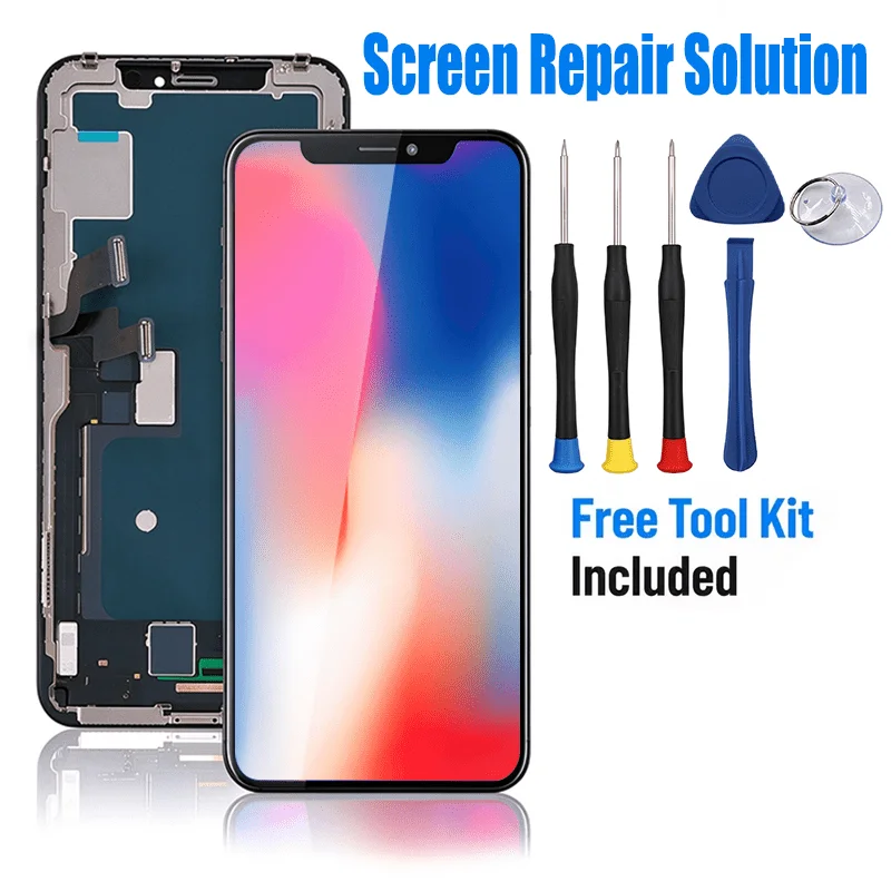 Screen Replacement for iPhone X/XS/XR/XSMAX/11/11PRO/11PROMAX/12/12PRO/12PROAMX/13/13PRO/13PROMAX LCD with Disassembly Tool Kit