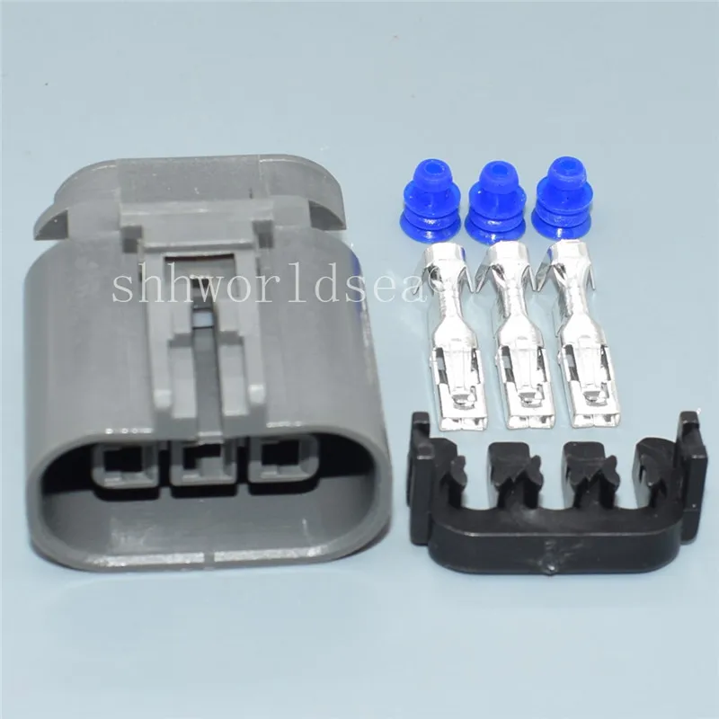 Shhworldsea 3 Pin 2.8mm Automotive Ignition Coil Female Plug car O2 Oxygen Sensor Connector plug 7223-1834-40 For Nissan